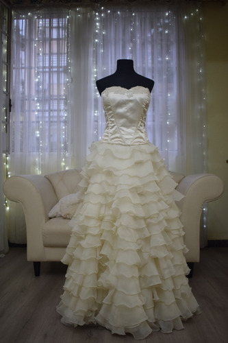 Promoción Novia-15 Años - Blanco Natural - Falda Desmontable