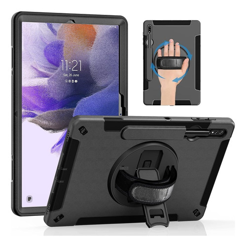 Funda Rigida Giro 360° Para Samsung Tab S7+ Plus 12.4 T970