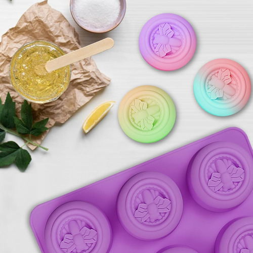 Molde Silicona 6 Cavidades Abejas - Repostería Jabones Velas Color Sorpresa