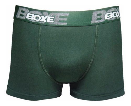 Cueca Boxer Verde Algodão Com Elastano E Elástico