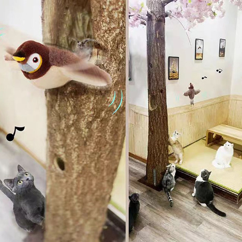 Flappy Chase Pájaro Juguete Interactivo Para Gato