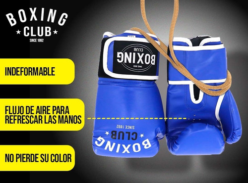 Imagen 5 de 10 de Guante Box Boxeo Sparring Kick Boxing Eco Cuero Ajustable