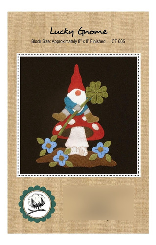 It's Gnome's World  Marzo Patron Gnomo Suerte Cotton Tal 8 