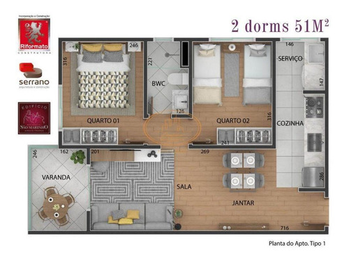 Apartamento Com 2 Dormitório(s) Localizado(a) No Bairro Anália Franco Em São Paulo / São Paulo - 7029:912640