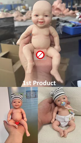 Bebê Reborn Mini Corpo Silicone Sólido Molinho Realista Br J