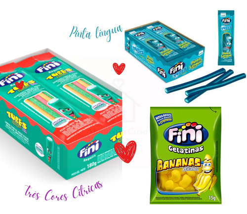 Kit 45 Pacotes De Bala Fini Sabores Sortidos 15g