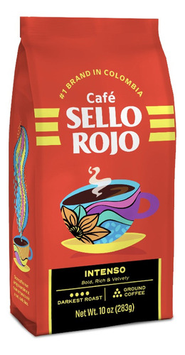 Café Molido Colombiano Sello Rojo Tostado Intenso 283gr