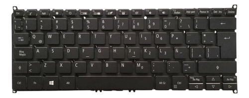 Teclado Compatible Con Laptop Acer Swift 3 Sf314-56 Sf314-42 Negro Español Latinoamérica