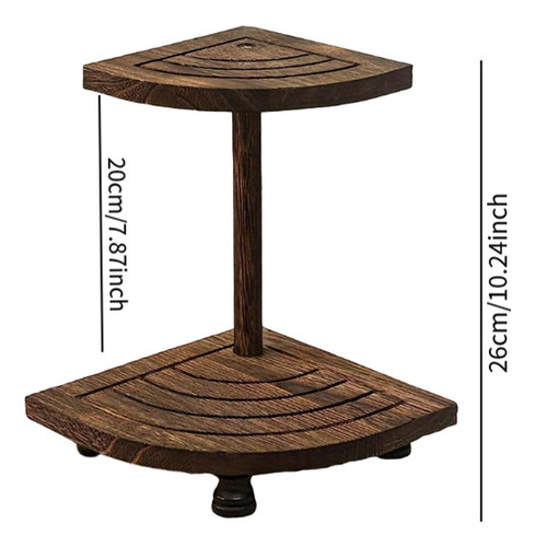 Soporte De Madera De Dos Niveles, Multiusos, Para