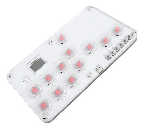 Controlador De Juego Leverless, Acrílico, 12 Teclas, Bricola