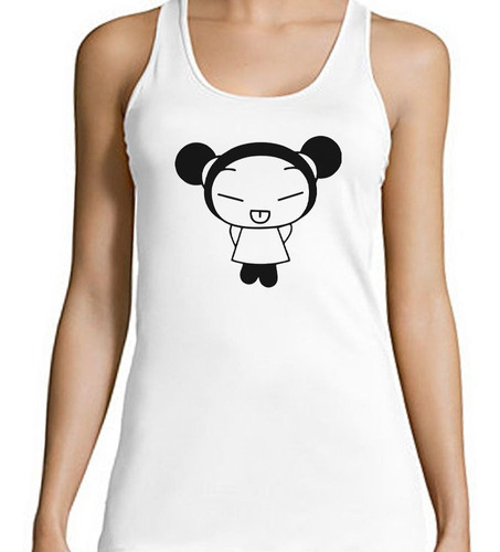 Musculosa Muñeco Chino Sacando Lengua