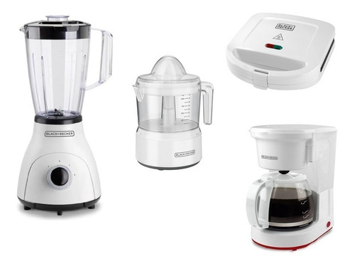 Combo Black+decker Licuadora + Cafetera + Exprimidor + Sandw