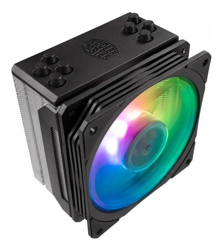 Imagem 2 de 7 de Cooler Hyper 212 Turbo Led Vermelho - Black - Cooler Master