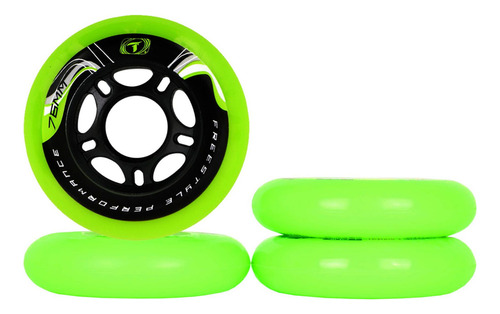 Jogo De Rodas Traxart Freestyle Krazyleg 76mm - Verde