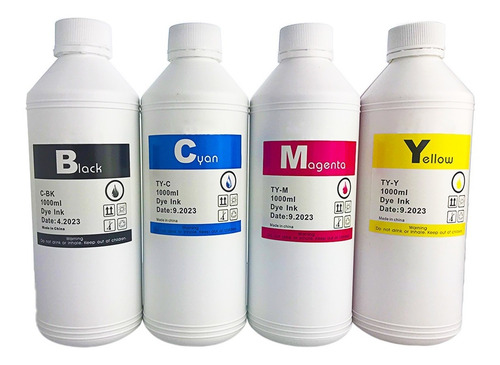 Imagen 1 de 1 de Kit 4 Litros De Tinta Compatible Con Hp Epson Brother Canon