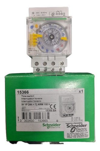 Interruptor Horario Analogico Mod. 15366 Schneider Electric