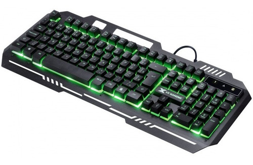 Imagem 5 de 5 de Teclado Gamer Shield Multimidia Led Metal Sensacao Mecanica