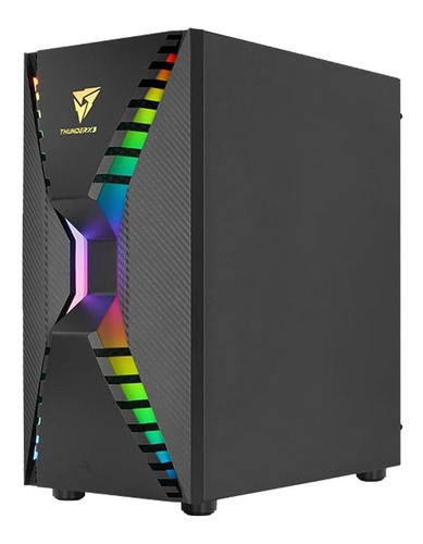 Imagen 3 de 6 de Gabinete Gamer Thunder X3 Cronus G V.1 Rgb Black Media Torre
