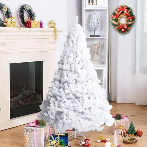 Árbol De Navidad Delgado Blanco Costway Cm19733 1.52cm