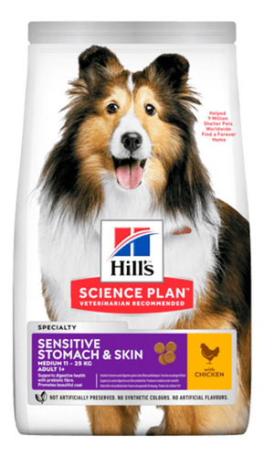 Hills C Adult Sensitive Stomach And Skin 15.5 Lb