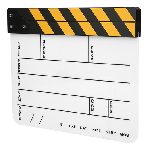 Film Clapperboard, 30 X 25 Cm, Acrílico, Película Profesiona
