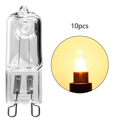 10x G9 Bombilla 60w G9 Bombillas Halógenas 2 Pines Para