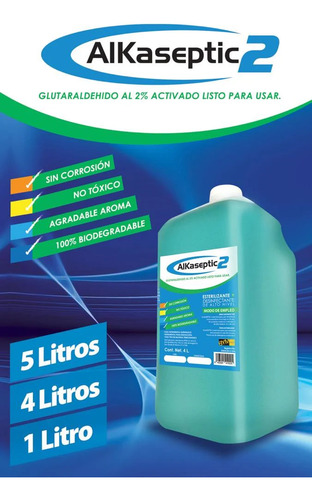 Desinfectante Glutaraldehído 2% Alkaseptic 2 Galón