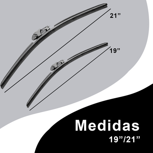 Plumas Limpiaparabrisas Banana Curva 19/21 Pulgadas 2 Plumas