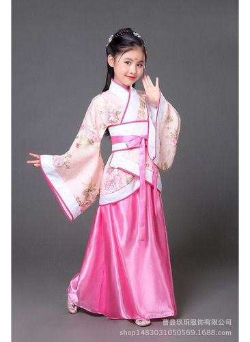Vestido Tradicional Chino Antiguo Hanfu Para Niñas
