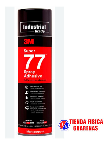 Spray Adhesivo 3m Super 77 467 Gramos Cemento De Contacto 