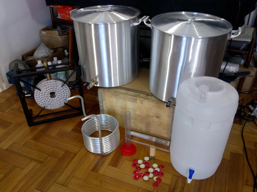 Kit Equipo Fabrica Cerveza Artesanal 3636 Quemador Termometr