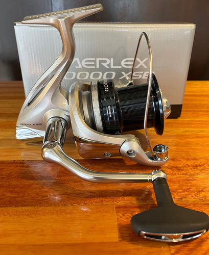 Reel Shimano Aerlex 10000 Xsb Plateado. Como Nuevo