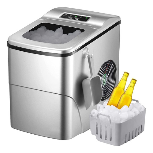Ikich Ice Maker Portable Countertop Ice Maker 6mins Fast Ice