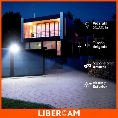 Imagen 6 de 10 de Reflector Led 100w Exterior Alta Potencia Multiled Ip66 Frio