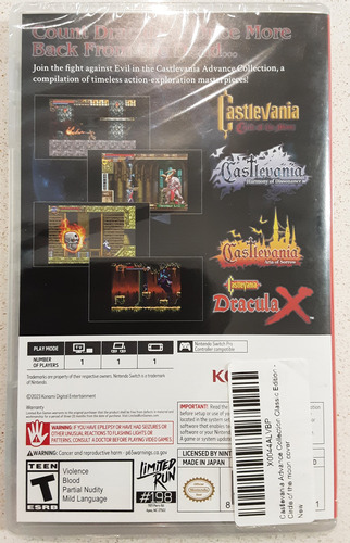 Castlevania Advance Collection - Nintendo Switch - Sellado