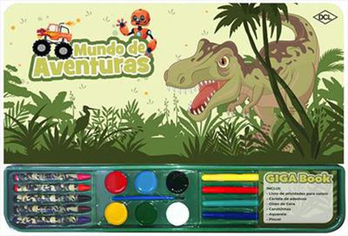 Livro Infantil Colorir Dinossauro Giga Book 46pgs