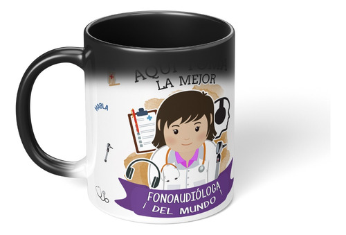 Taza Magica Cambia Color Aqui Toma La Mejor Fonoaudiologa