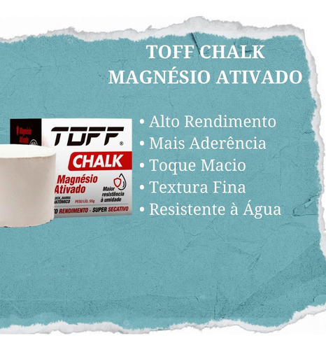 Toff Chalk Block Magnesio Activado Super Secativo 55g