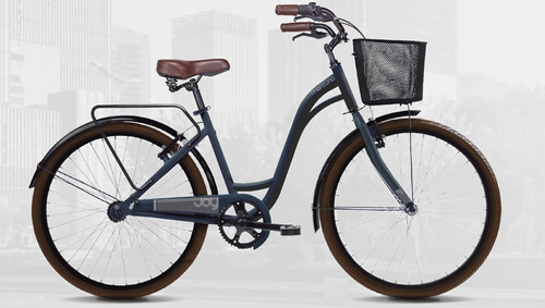 Bicicleta Mercurio Comfort Joy R26 Con Canastilla 7 Vel Color Azul acero Tamaño del cuadro M