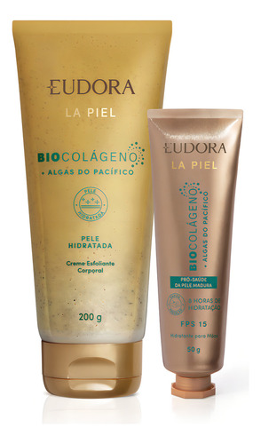 Kit La Piel Algas Pacífico: Esfoliante 200g + Hidratante 50g