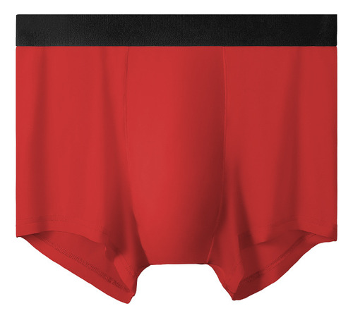 Calzoncillos Bóxer De Seda Helada Para Hombre, Ropa Interior