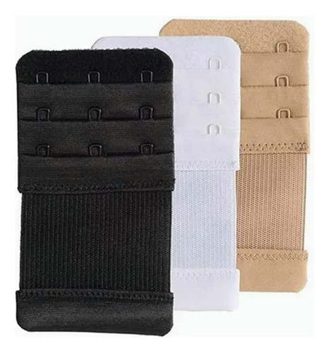 . Extensiones Bra Brasier Mujer Extensores 3 Ganchos 3pcs