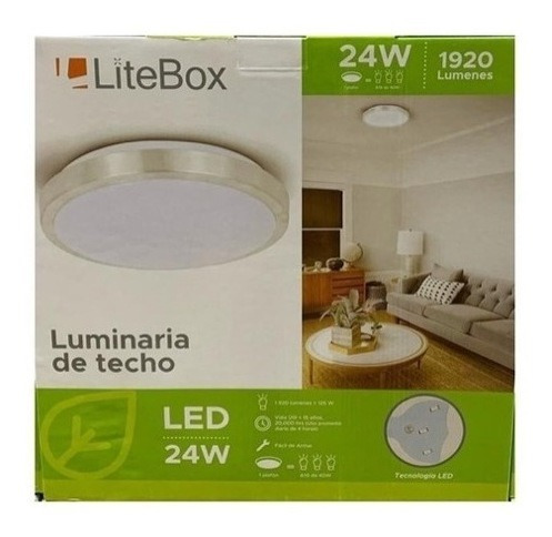 Luminaria De Techo Litebox Led 24 W 1920 Lumenes