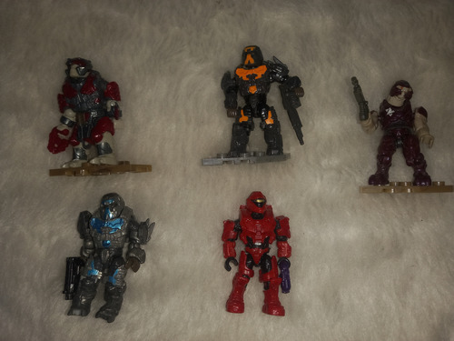 Cinco Figuras Mega Block Halo 6 Halo (Usado)