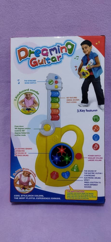 Imagen 4 de 4 de Guitarra 3 En 1 Multifuncional Música Y Luz 3d