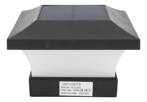 Luces Led Fence Post Solar Capital, Blancas, 2000 Mah, Ip65