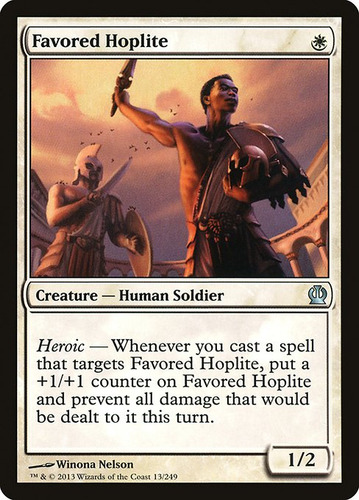 Carta Magic Favored Hoplite Theros Mtg