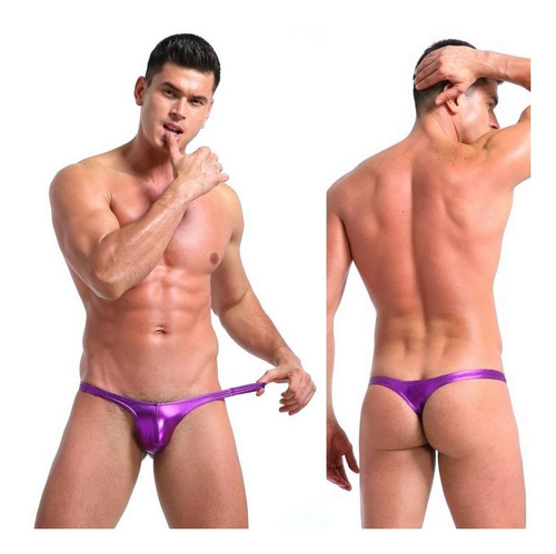 5 Colores! Tanga Metalizada, Ropa Interior Masculina