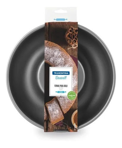Molde Rosca Flan 24cm Tramontina Brasil Antiadherente
