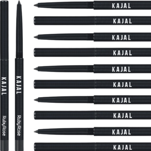 Imagem 2 de 10 de Kit 3 Lápis Retrátil Para Olhos K A J A L Ruby Rose Hb-055